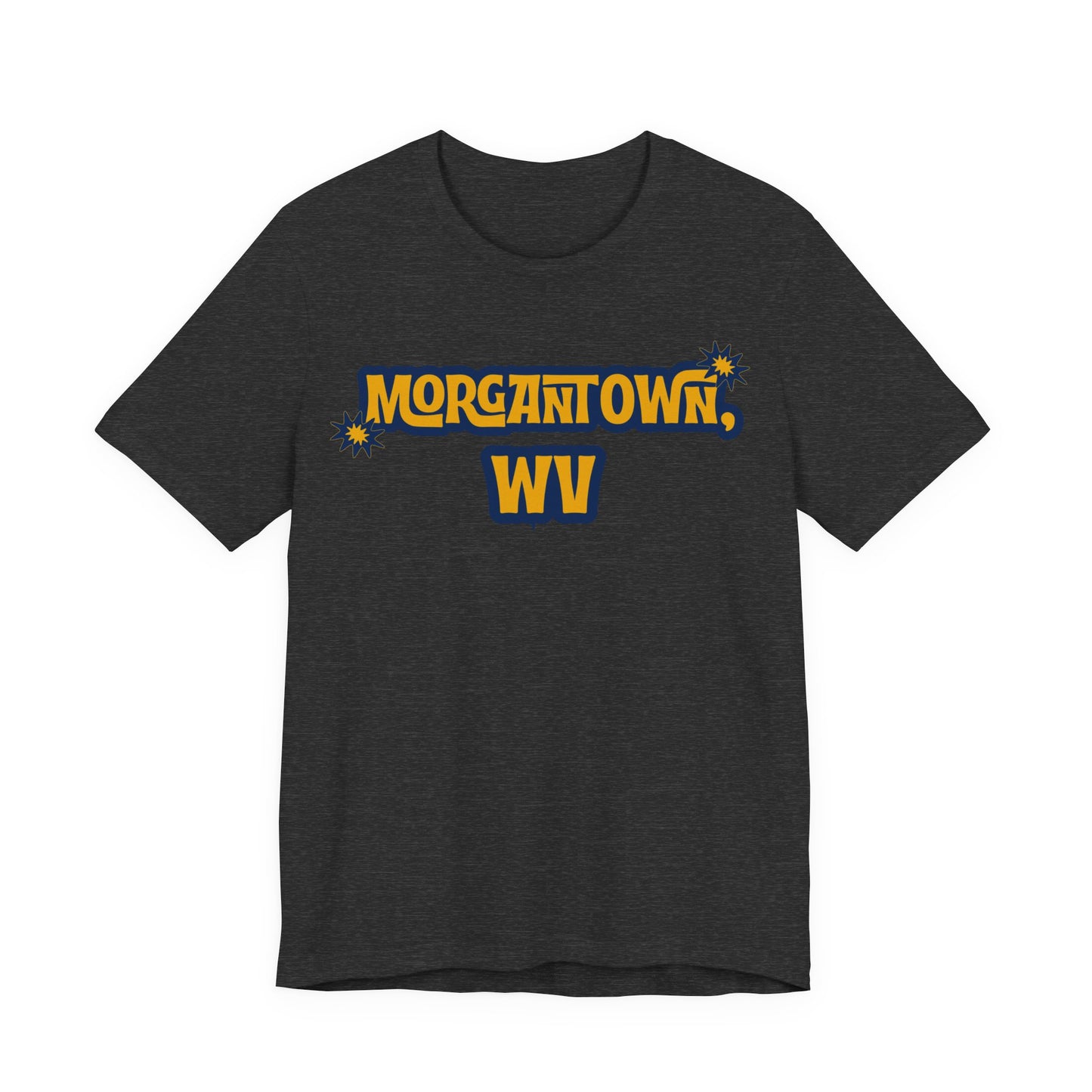 Morgantown WV Retro Graphic T-Shirt West Virginia College Town Apparel
