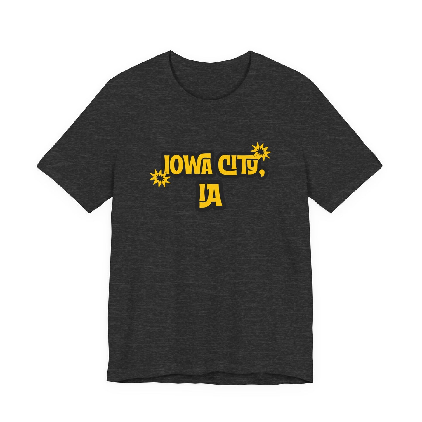 Iowa City IA Retro Graphic T-Shirt Iowa Lifestyle Apparel