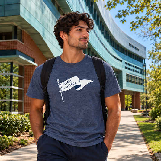 State College Pennsylvania Vintage Flag T-Shirt