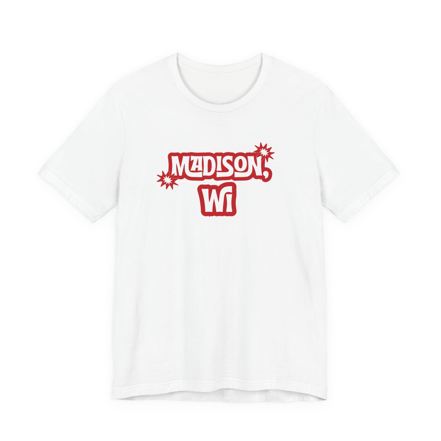 Madison WI Retro Graphic T-Shirt  Wisconsin Lifestyle Apparel