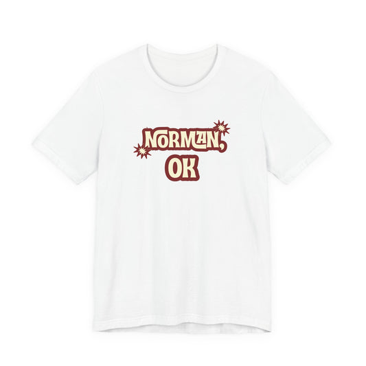 Norman OK Retro Graphic T-Shirt  Oklahoma Lifestyle Apparel