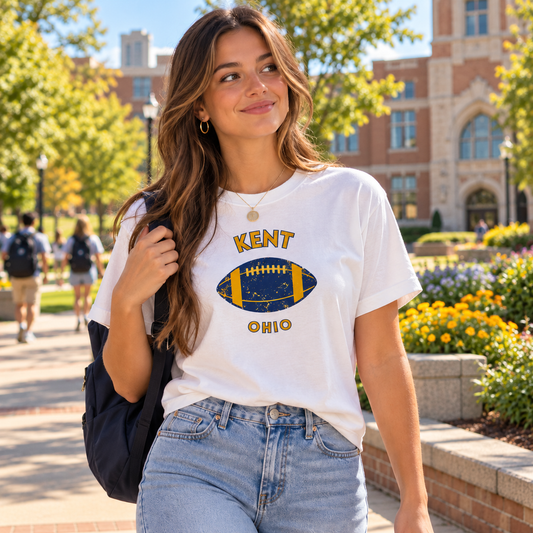 Kent Ohio Vintage Football T-Shirt