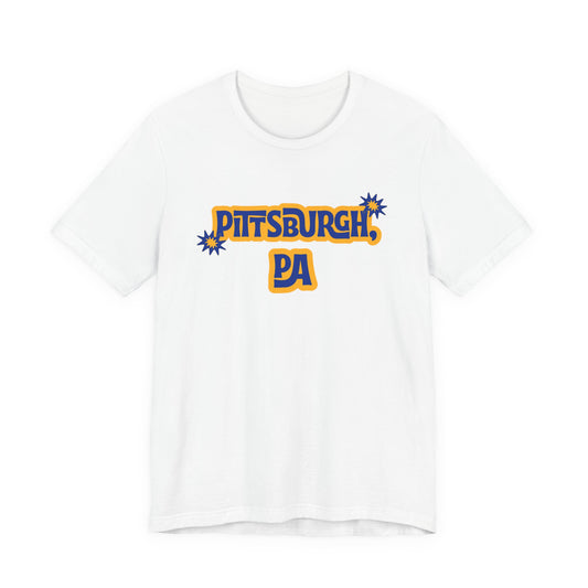 Pittsburgh PA Retro Graphic T-Shirt Steel City Lifestyle Apparel