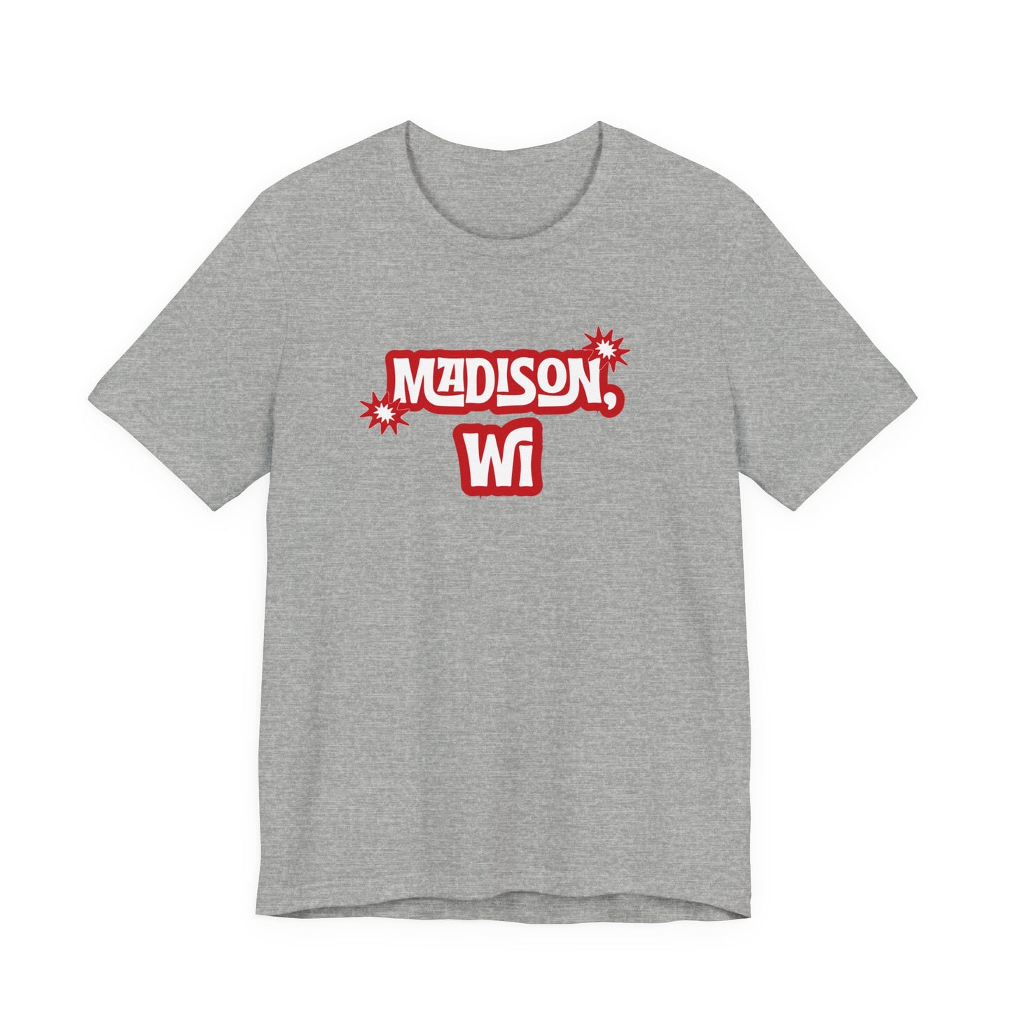 Madison WI Retro Graphic T-Shirt  Wisconsin Lifestyle Apparel