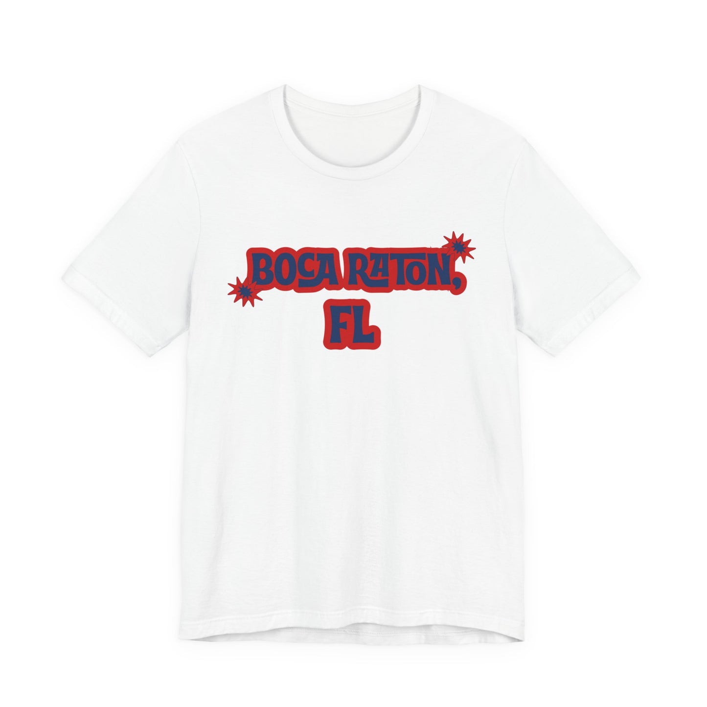 Boca Raton FL Retro Graphic T-Shirt  South Florida Lifestyle Apparel