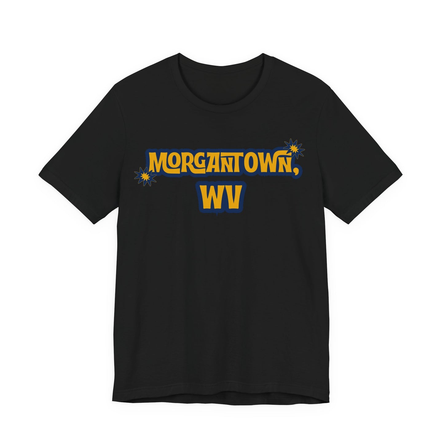 Morgantown WV Retro Graphic T-Shirt West Virginia College Town Apparel