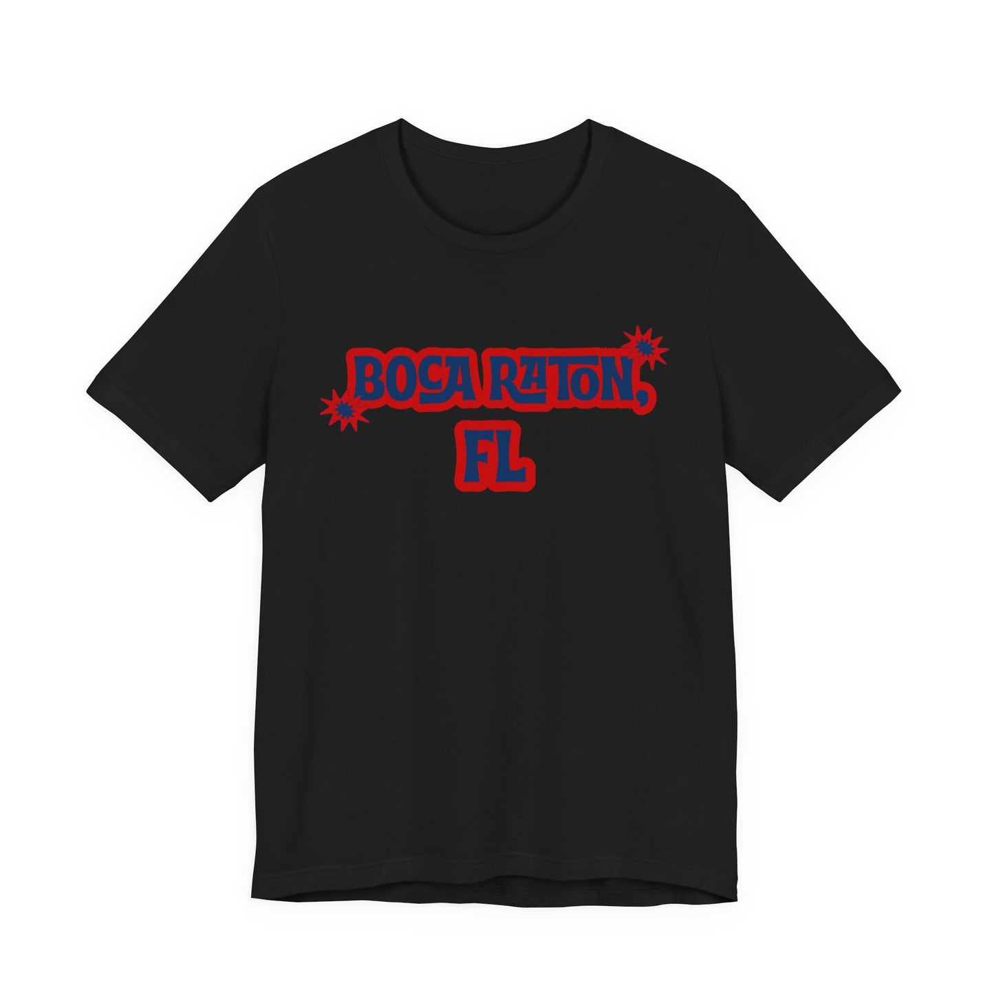 Boca Raton FL Retro Graphic T-Shirt  South Florida Lifestyle Apparel
