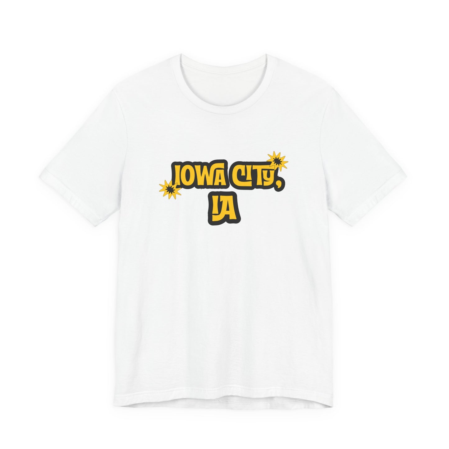 Iowa City IA Retro Graphic T-Shirt Iowa Lifestyle Apparel