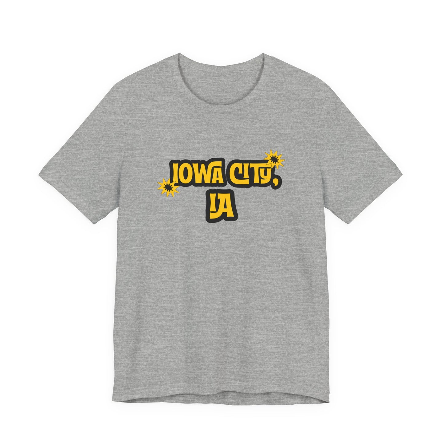 Iowa City IA Retro Graphic T-Shirt Iowa Lifestyle Apparel