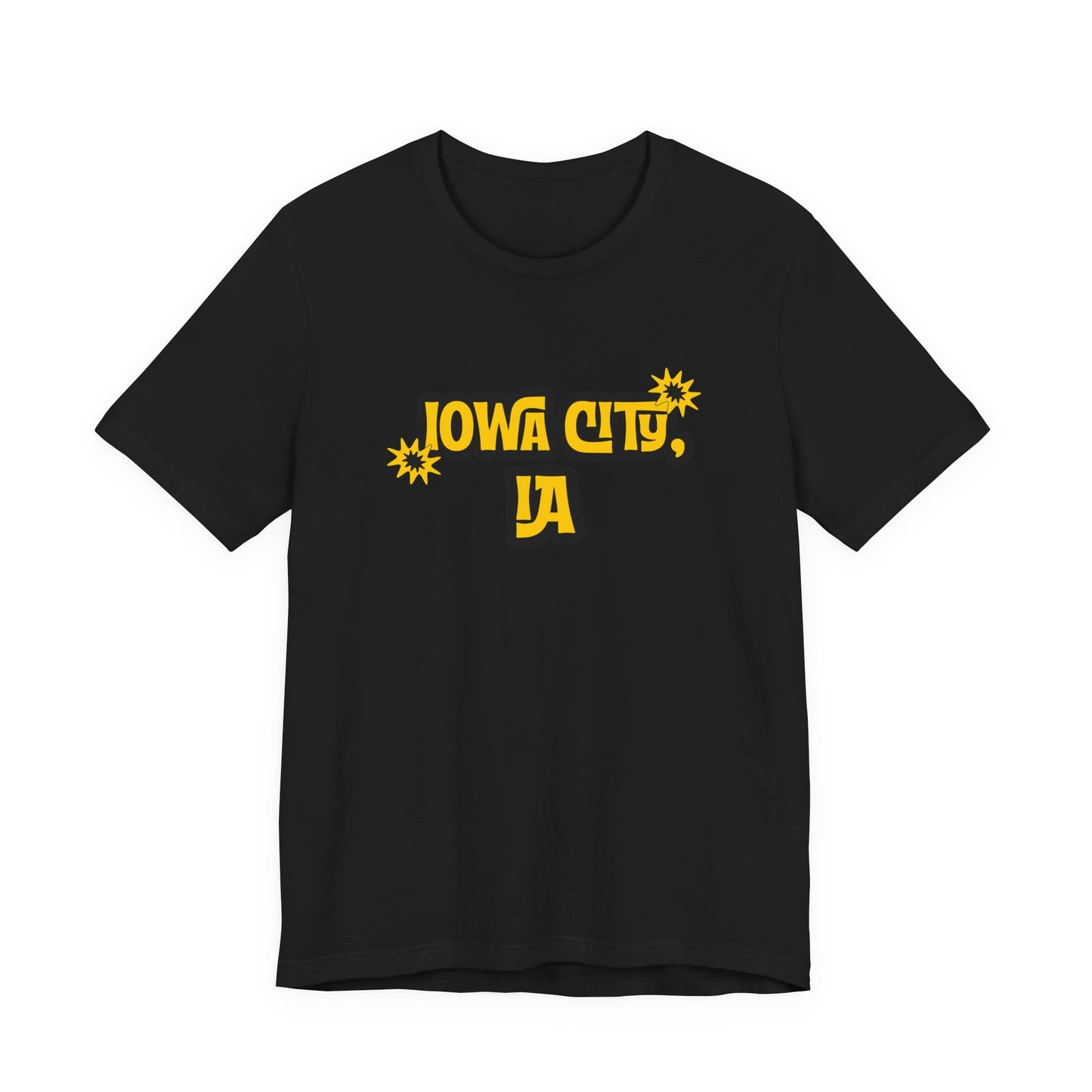 Iowa City IA Retro Graphic T-Shirt Iowa Lifestyle Apparel