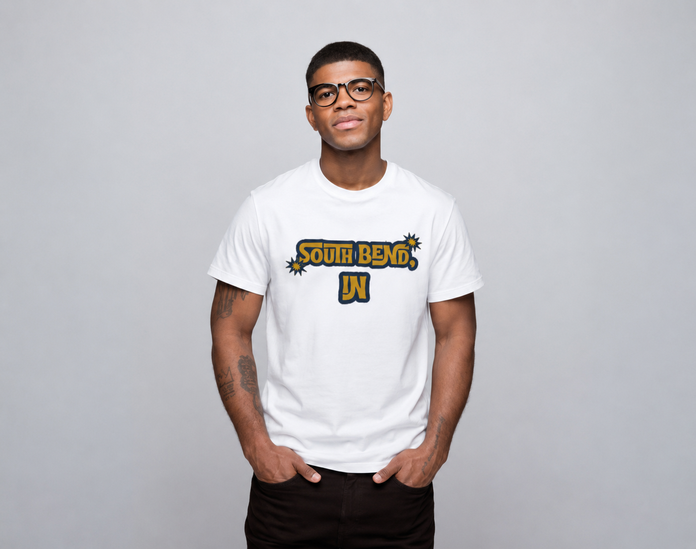 South Bend IN Retro Graphic T-Shirt Indiana Lifestyle Apparel