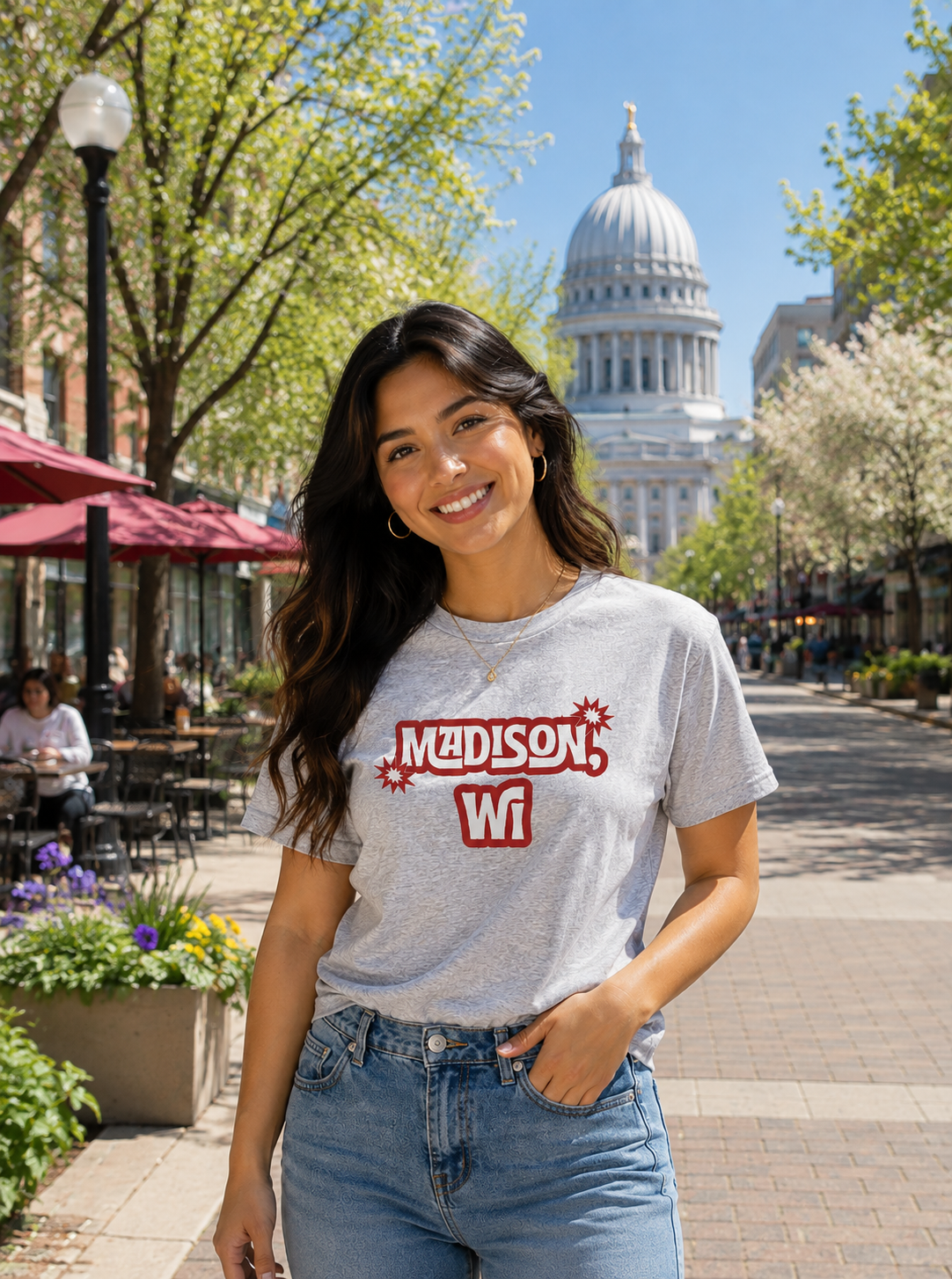 Madison WI Retro College Town T-Shirt