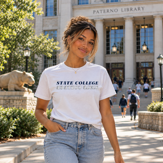 Vintage State College Football Graphic Tee
